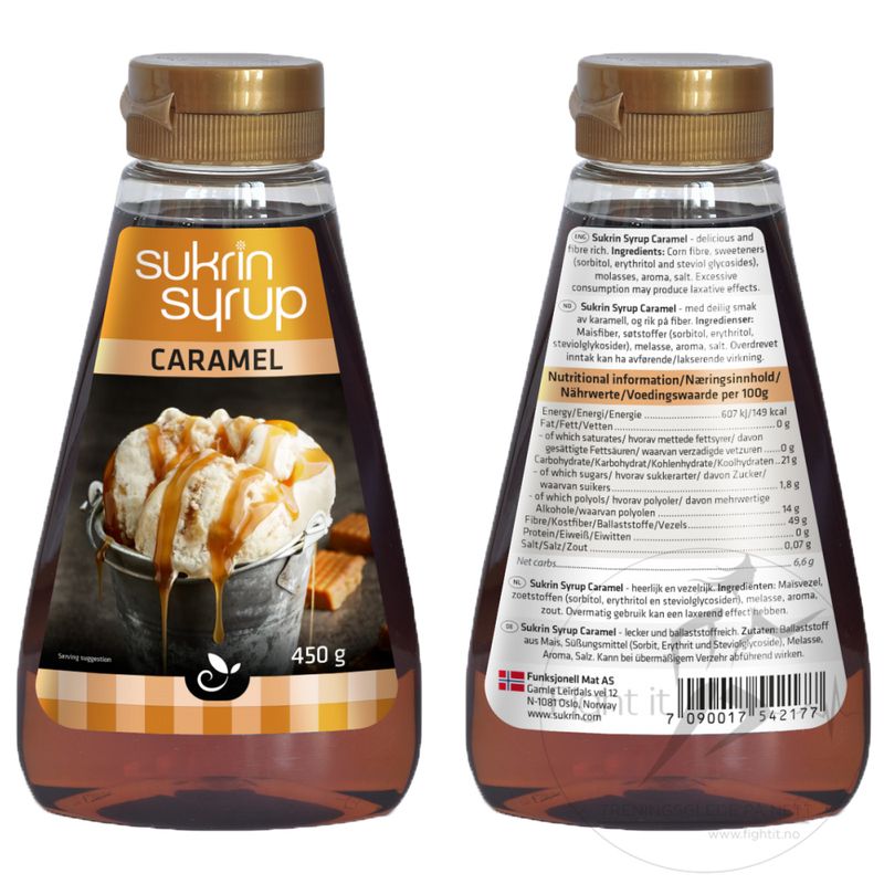 SukrinSirup Caramel 450g
