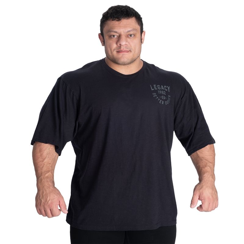 Better Bodies Legacy Slub Iron Tee - Washed Black