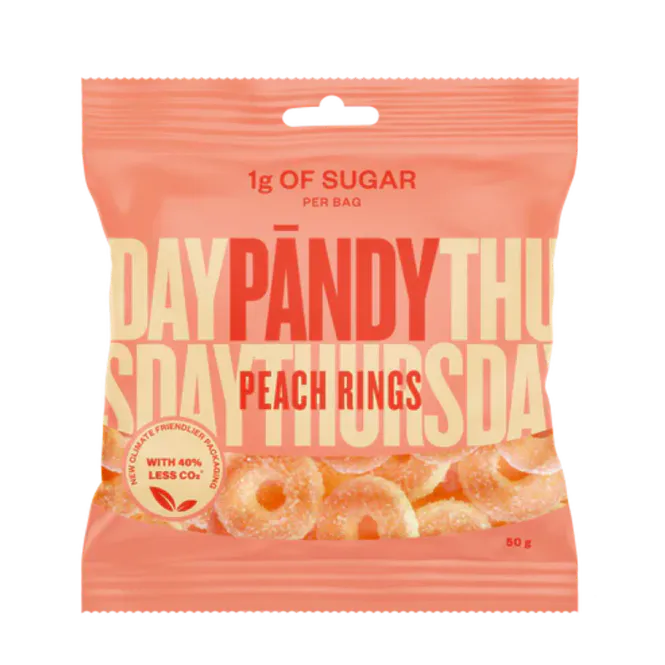 Hovedbilde Pandy Candy - Peach Rings 50g