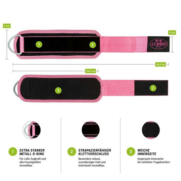 Hovedbilde C.P Sports - Premium Straps - Pink 1stk