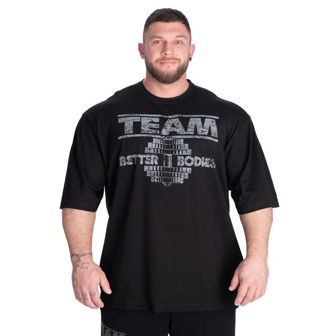 Hovedbilde Better Bodies Team Pump Cover Iron Tee - Black/Grey
