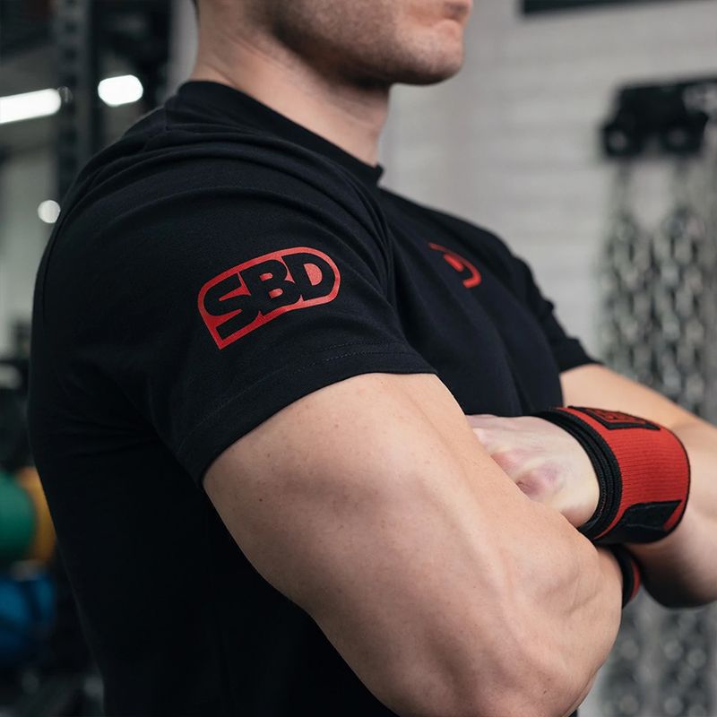 SBD - Competition T-Shirt Men's - Black w/Red