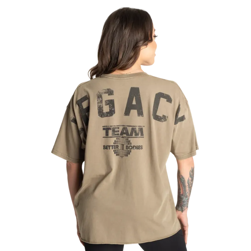 Better Bodies Legacy Oversized Tee - Washed Green