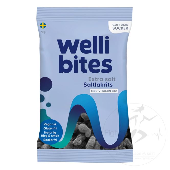 Hovedbilde Wellibites - Extra Salt Saltlakris 70g
