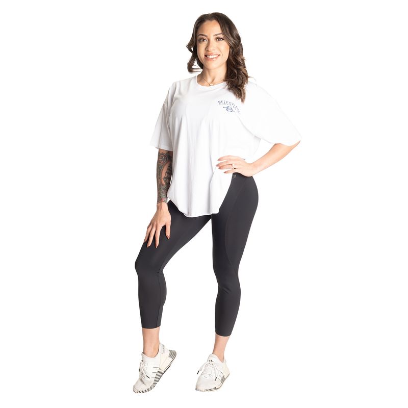 Better Bodies Relentless Oversized Tee - White/blue
