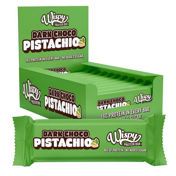 Hovedbilde Wispy Proteinbar - Dark Choco Pistachio (10x55g)