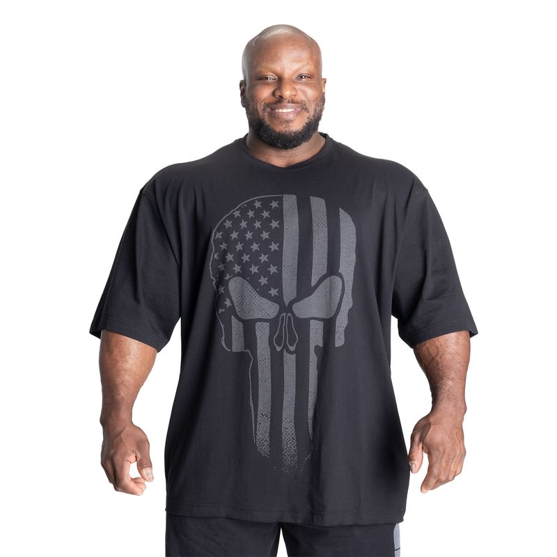Better Bodies Skull Union Iron Tee - Black