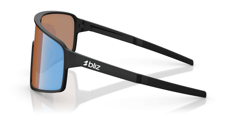 Bliz - Shaped By The North P001 - Matte Black-Coral/Orange Mirror Blue