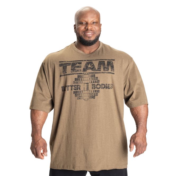 Hovedbilde Better Bodies Team Pump Cover Iron Tee - Army Green Melan