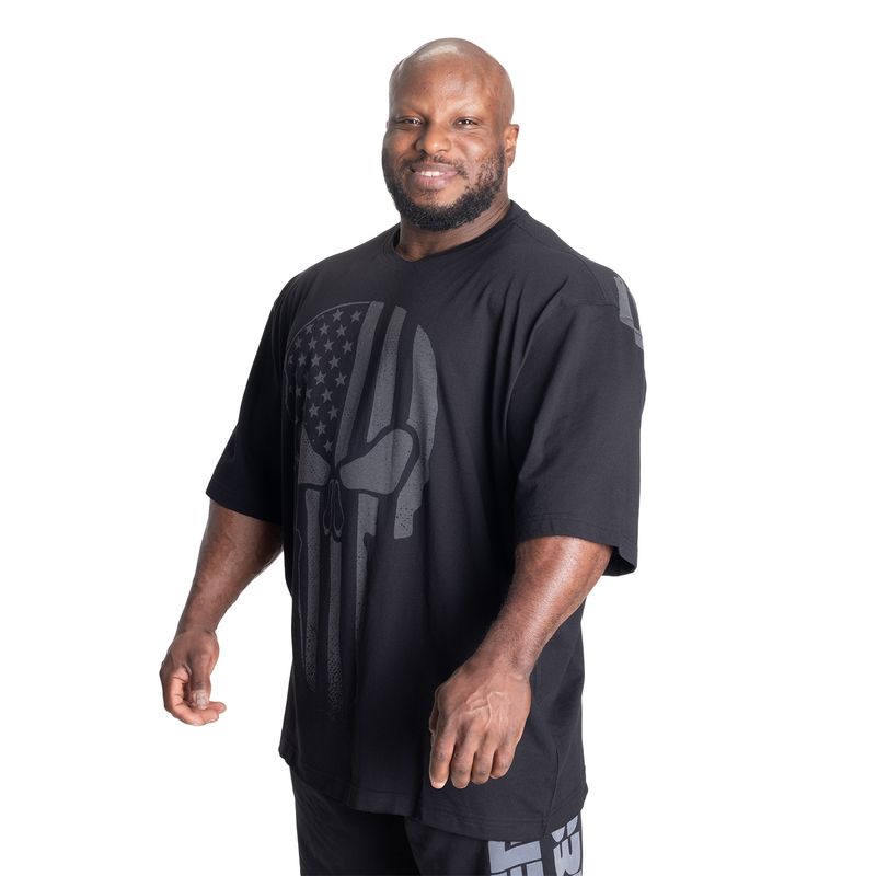 Better Bodies Skull Union Iron Tee - Black