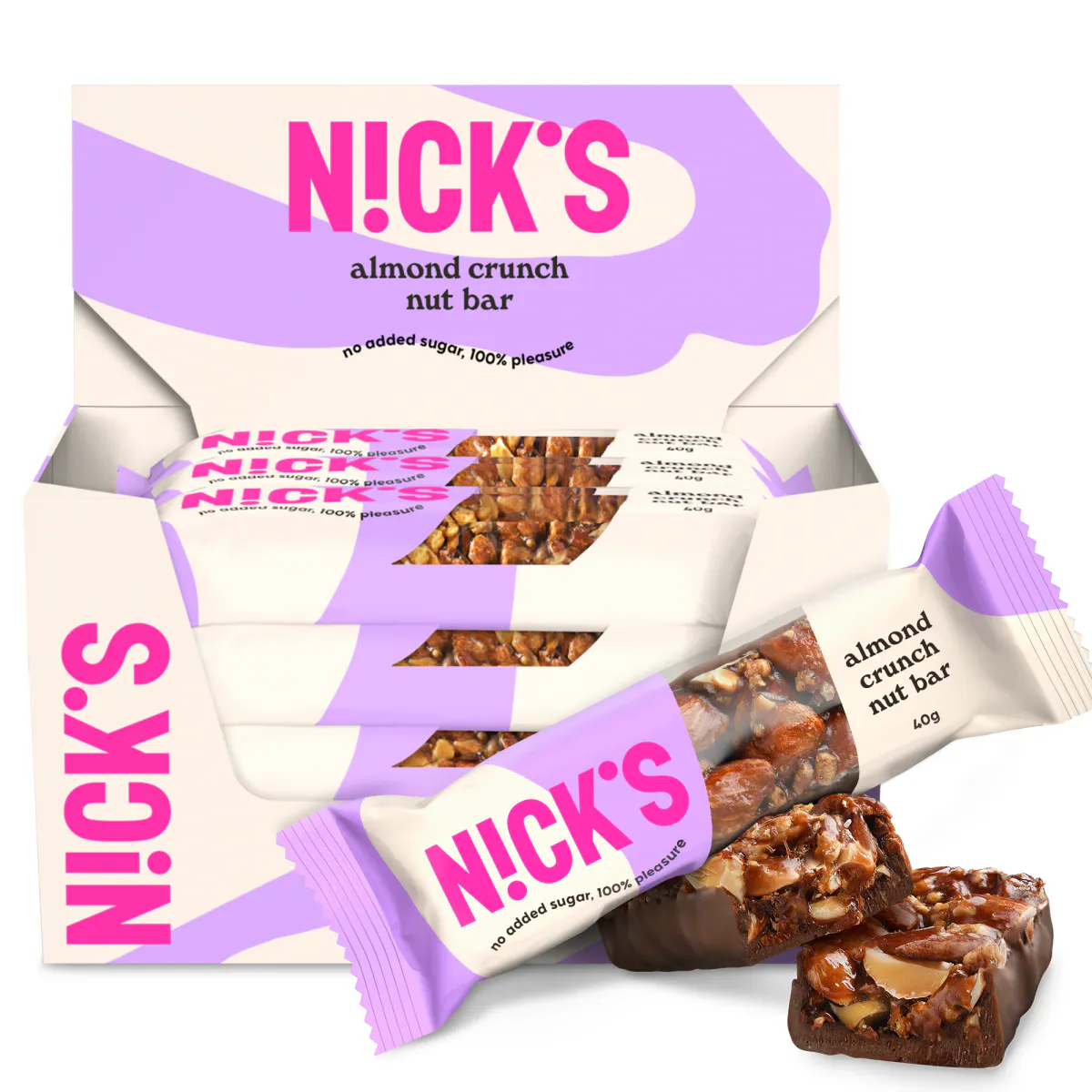 Nicks - Almond Crunch Nut Bar 40g