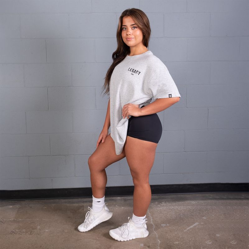 Better Bodies Legacy Thermal Oversized Tee - Grey Melange