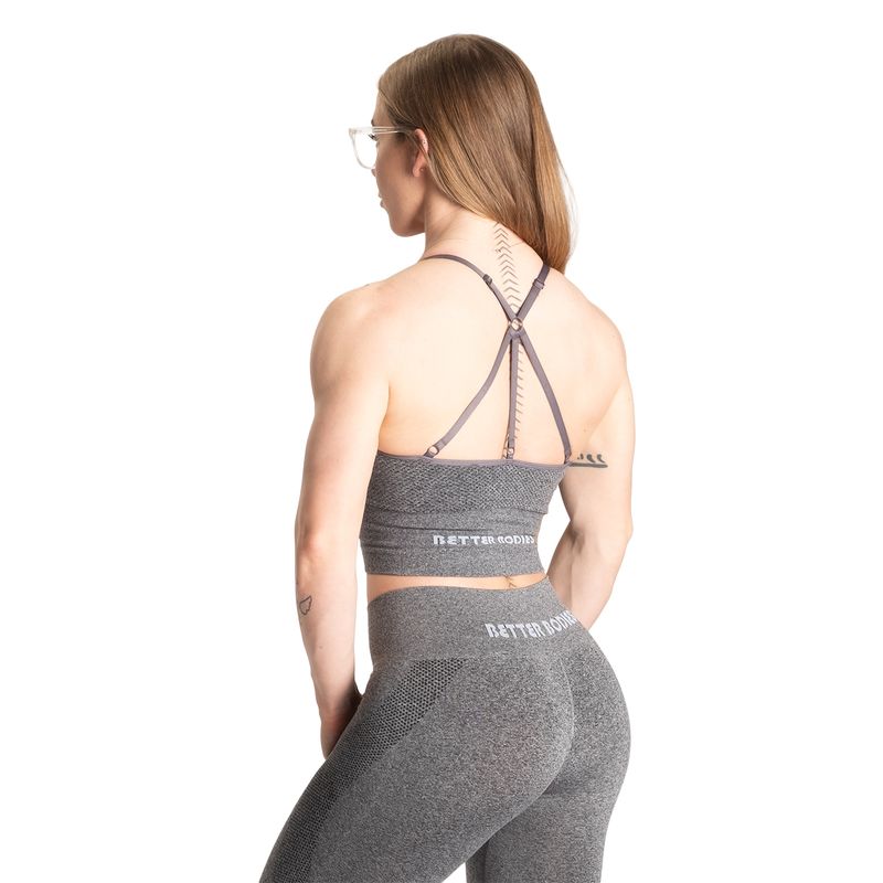 Better Bodies Rockaway Bra - Graphite Melange