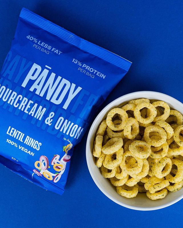 Pandy Lentil Rings -  SourCream & Onion 50g