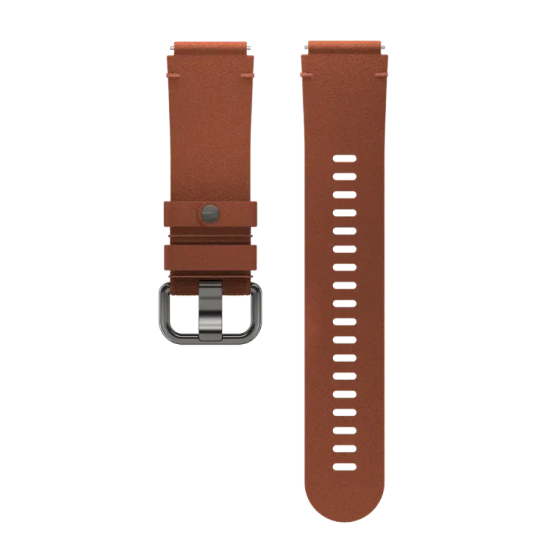 Polar Leather Wristband 20mm - Bronze M/L