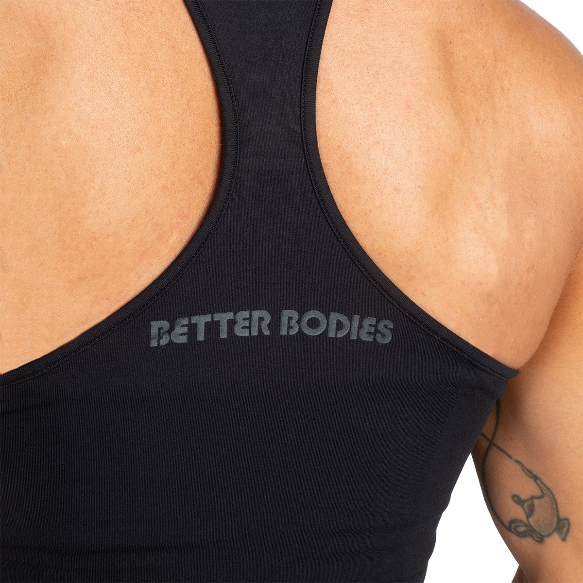 Better Bodies Performance Crop Halter - Black V2