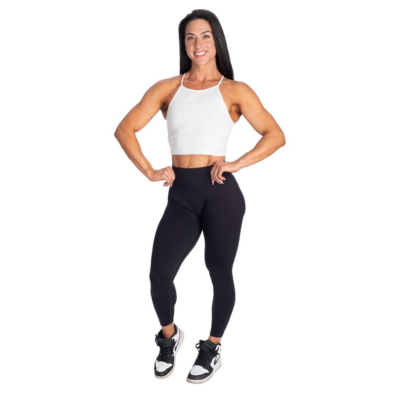 Better Bodies Performance Crop Halter - Off White