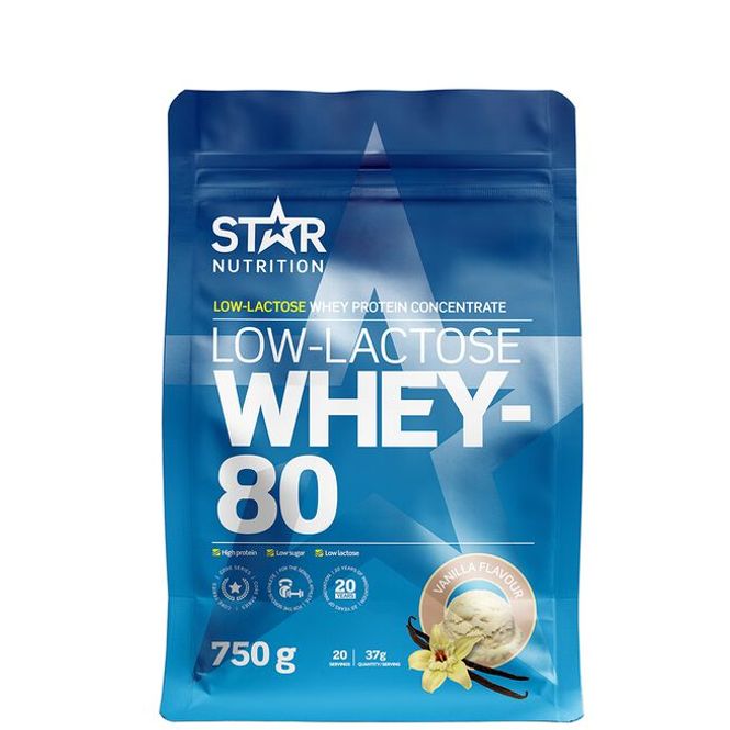 Hovedbilde Star Nutrition - Whey-80 Low Lactose Vanilla 750 g