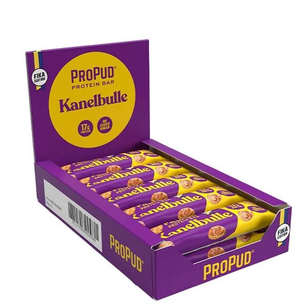 Hovedbilde Njie - ProPud Proteinbar - Kanelbulle (12x55g)