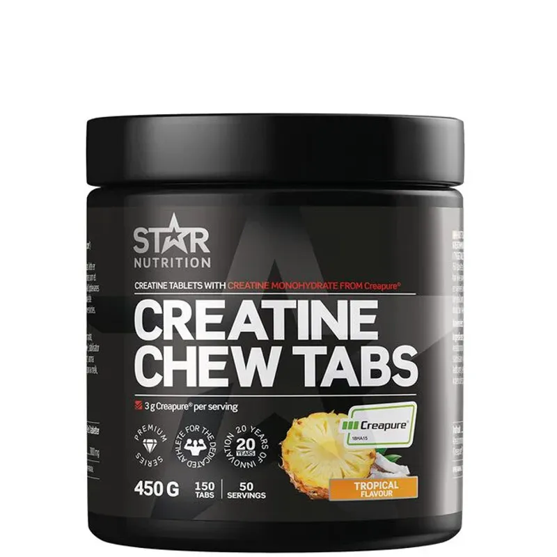 Star Nutrition - Creatine Chew Tabs Green Apple 150 stk