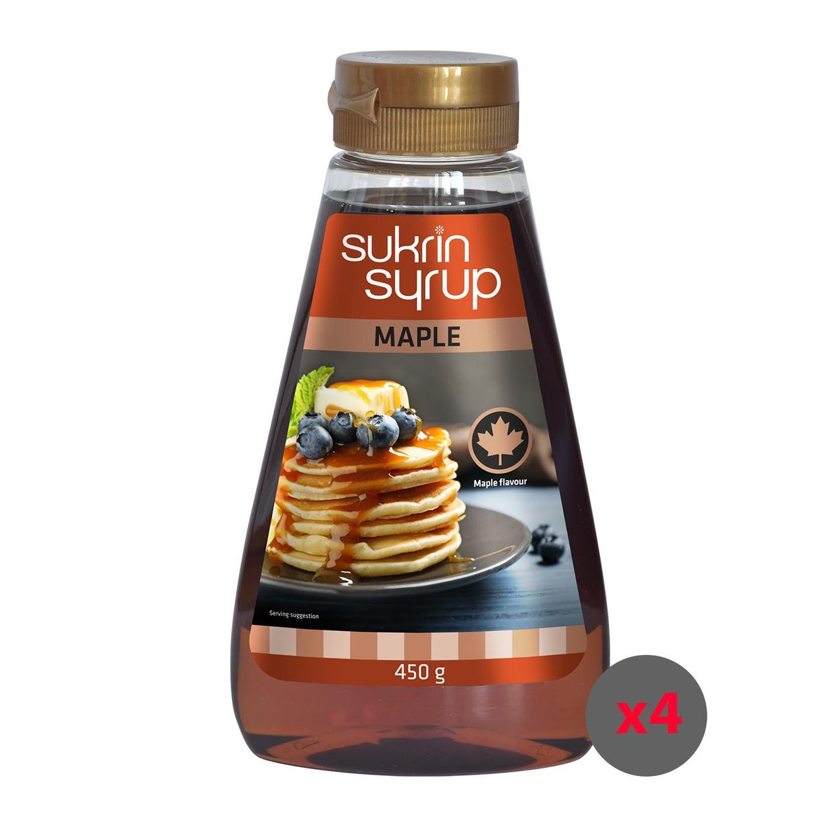 SukrinSirup Maple (4x450g)