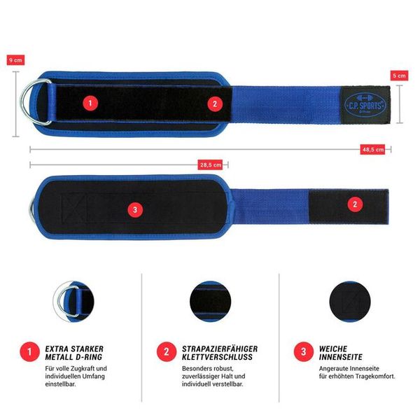 Hovedbilde C.P Sports - Premium Straps - Blue 1stk