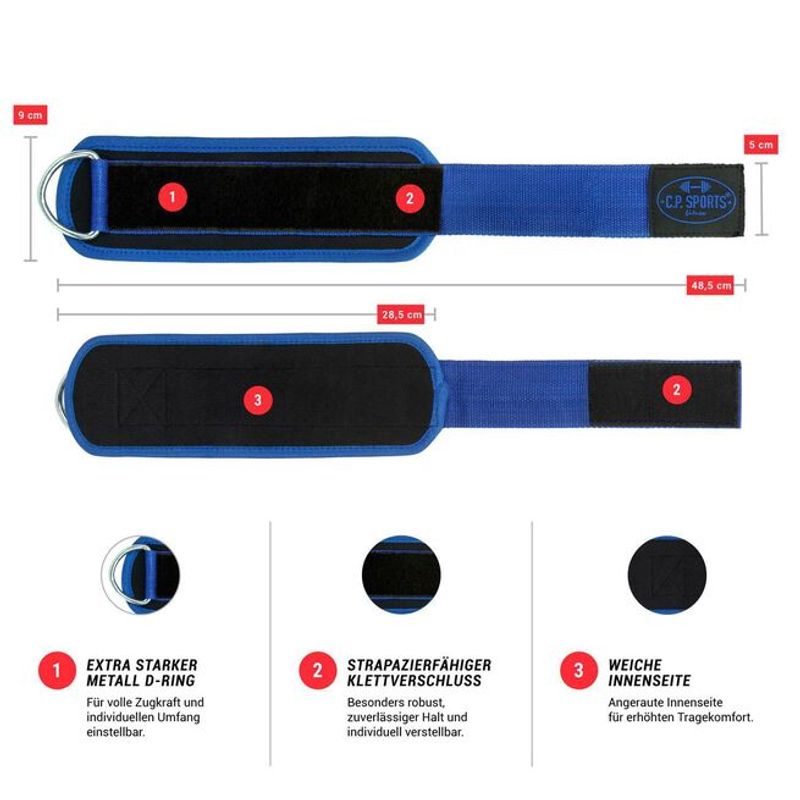 C.P Sports - Premium Straps - Blue 1stk