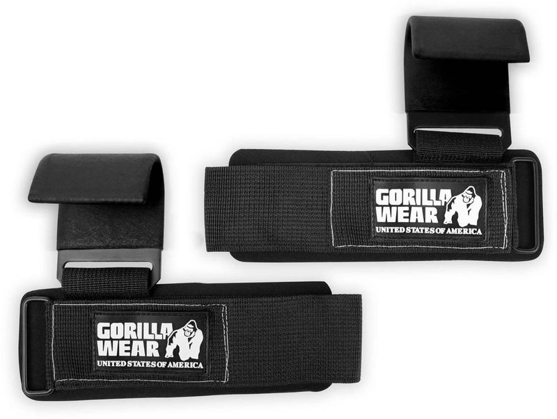 Gorilla Wear - Weight Lifting Hooks Black/White