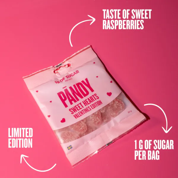 Hovedbilde Pandy Candy  - Sweet Hearts Valentines Edition 50g